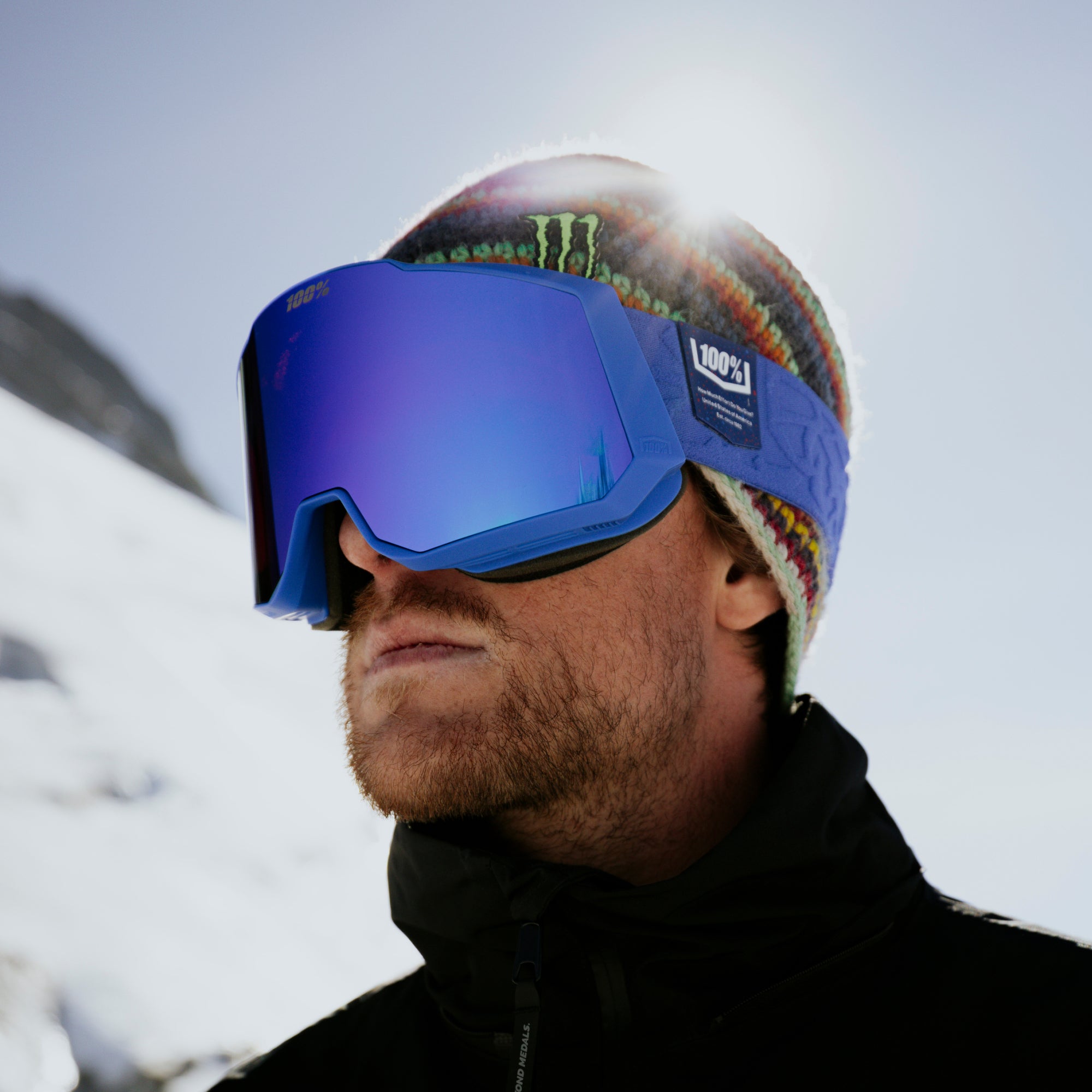 SNOWCRAFT XL masque Bleu lumineux HiPER Violet miroir verre