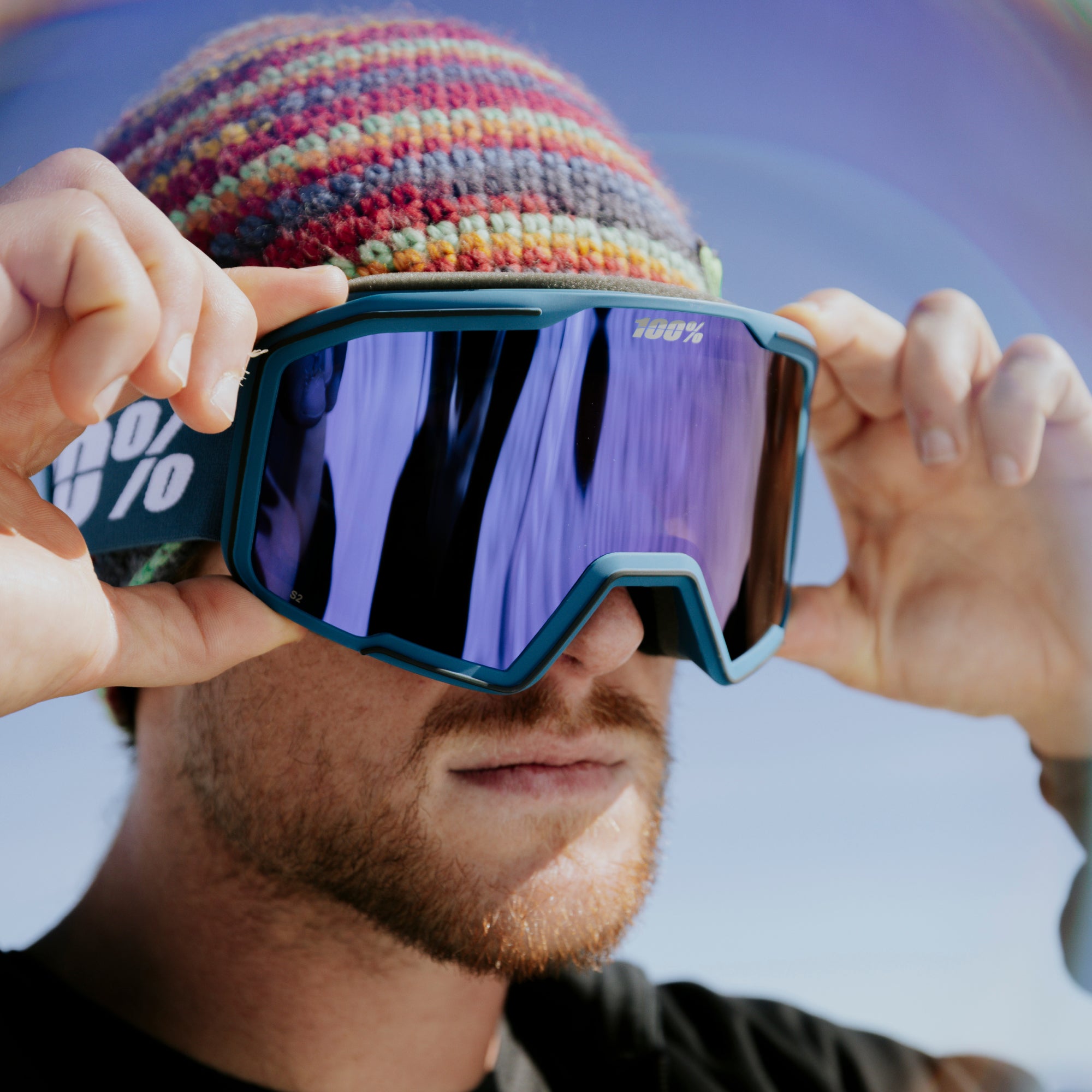 VALNOR Goggle Dark Teal Blue Mirror Lens