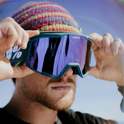 VALNOR Goggle Dark Teal Blue Mirror Lens