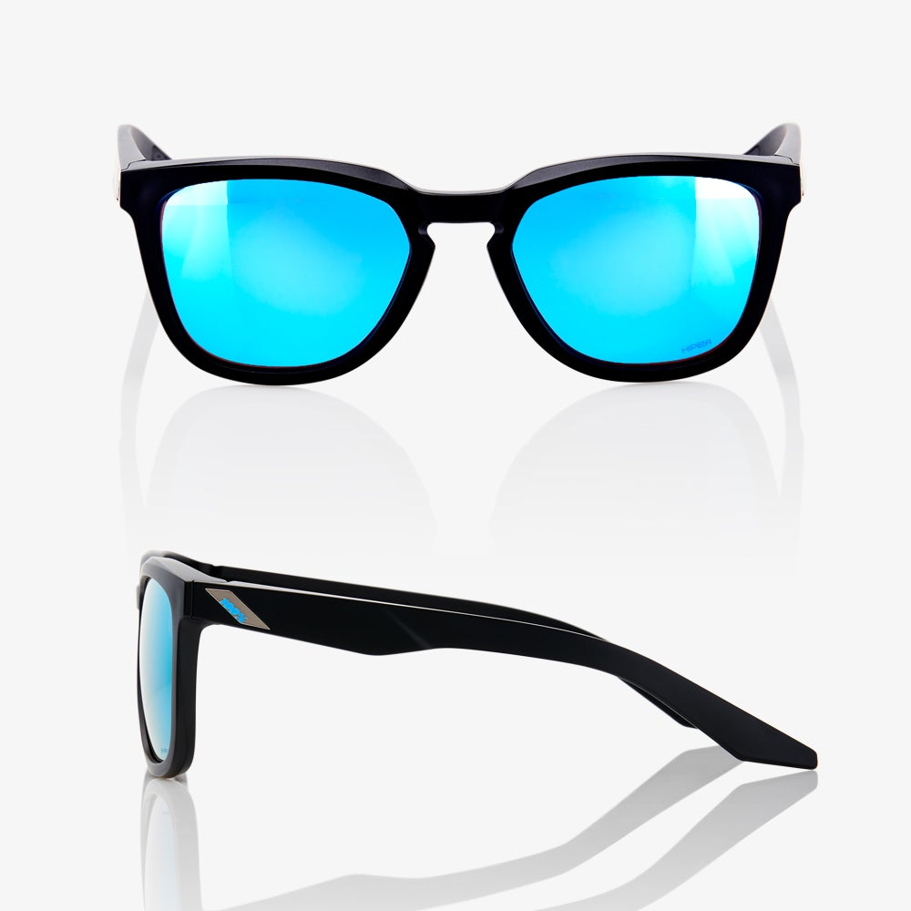 HUDSON - Matte Black - HiPER Blue Multilayer Mirror Lens - Secondary