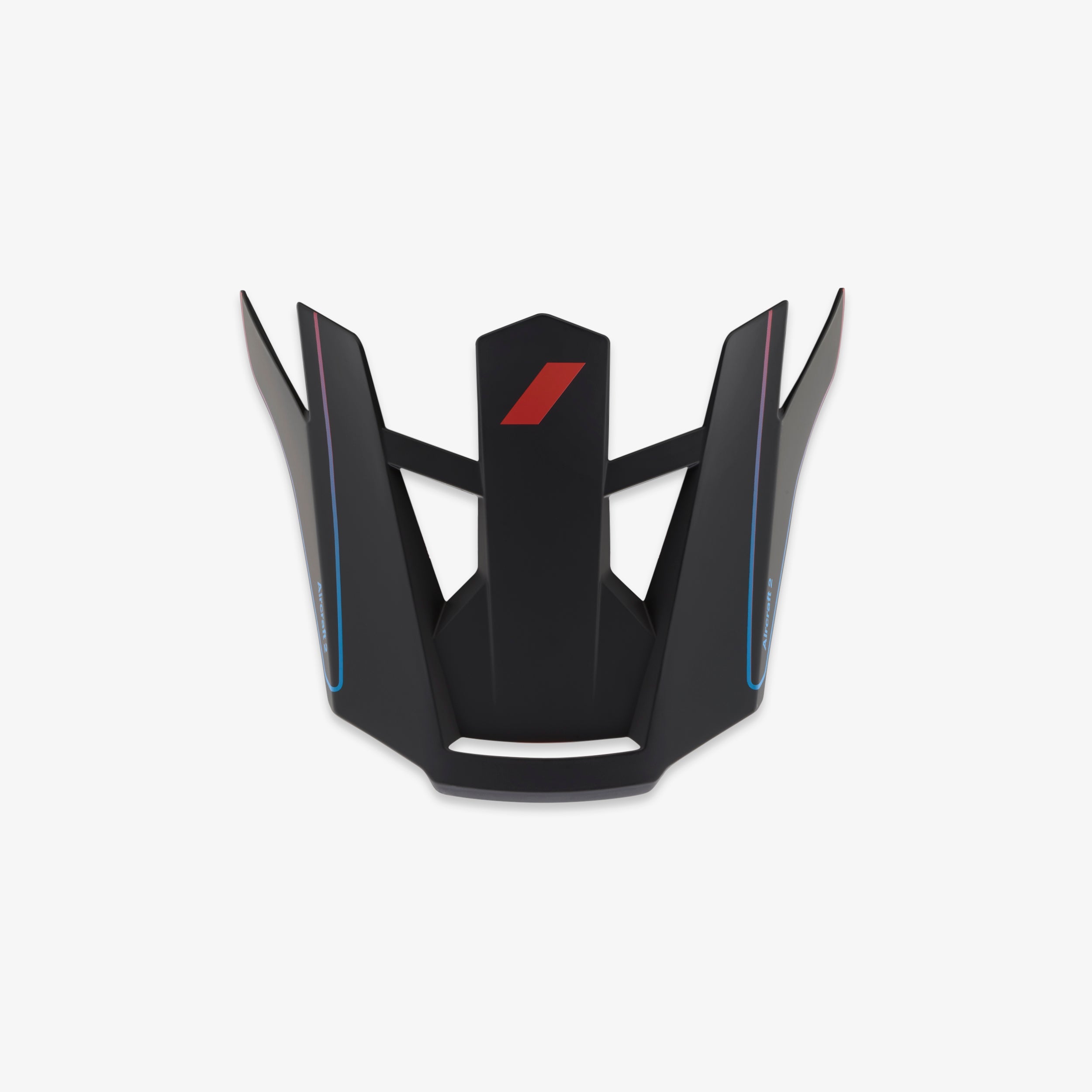 AIRCRAFT 2 Replacement Visor w/Screw Carbon Steel Blue/Neon Red