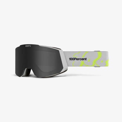 SNOWCRAFT masque Bubblygo Gris Aqua HiPER , miroir noir verre