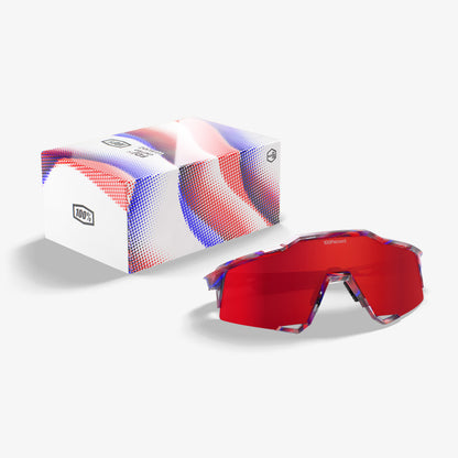 SPEEDCRAFT LE FDJ Rouge/Bleu translucide brillant « HiPER » Rouge feu miroir verre