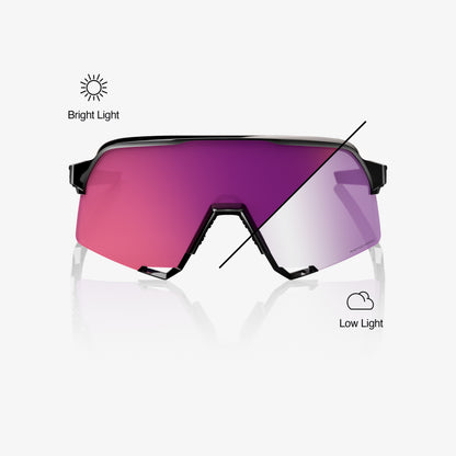 S3 - Gloss Black - Purple Mirror Photochromic