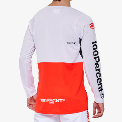 R-CORE X Long Sleeve Jersey White/Red