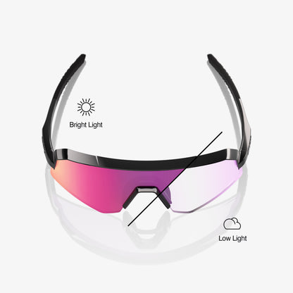 SLENDALE SL - Gloss Black - Photochromic Purple Mirror