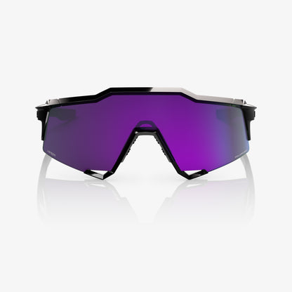 SPEEDCRAFT - Noir brillant - Verres polarisés « HiPER » couleur lavande miroir