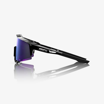 SPEEDCRAFT - Noir brillant - Verres polarisés « HiPER » couleur lavande miroir