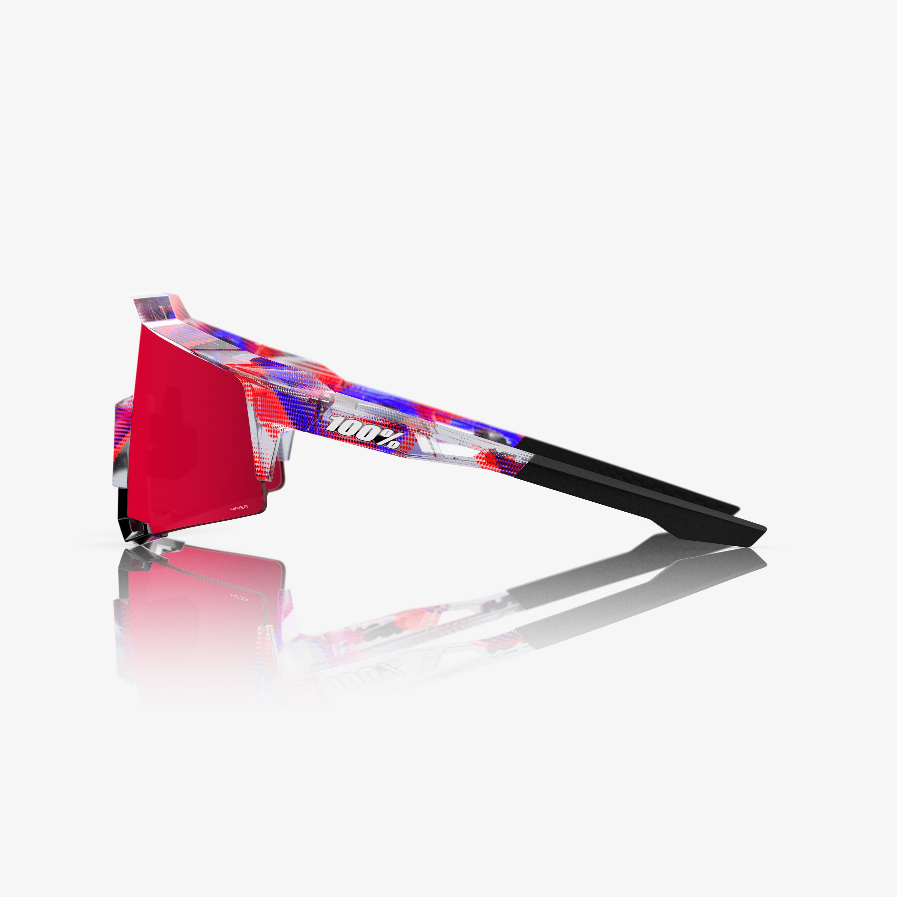 SPEEDCRAFT LE FDJ Rouge/Bleu translucide brillant « HiPER » Rouge feu miroir verre