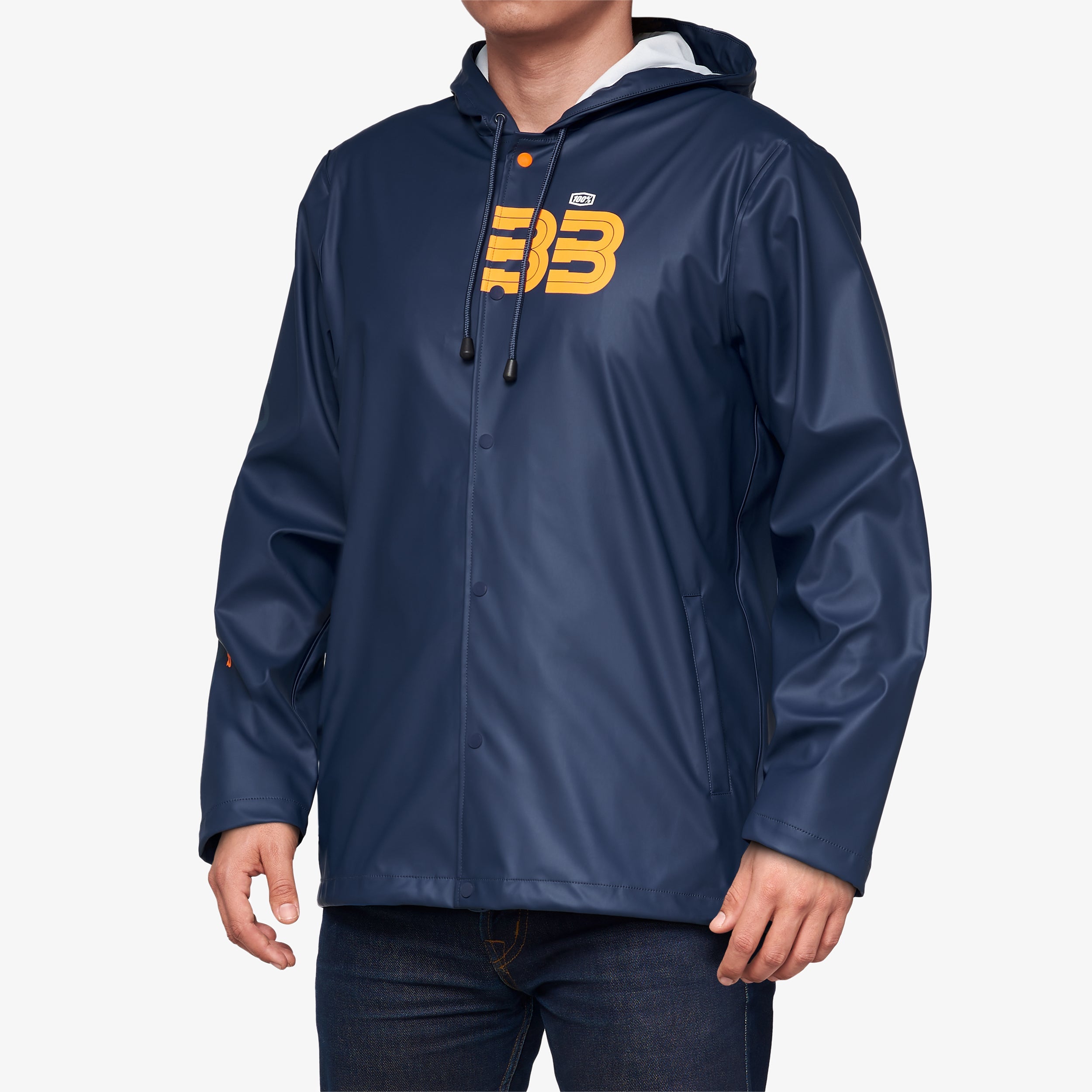 BB33 MALA Hooded Snap Jacket Navy